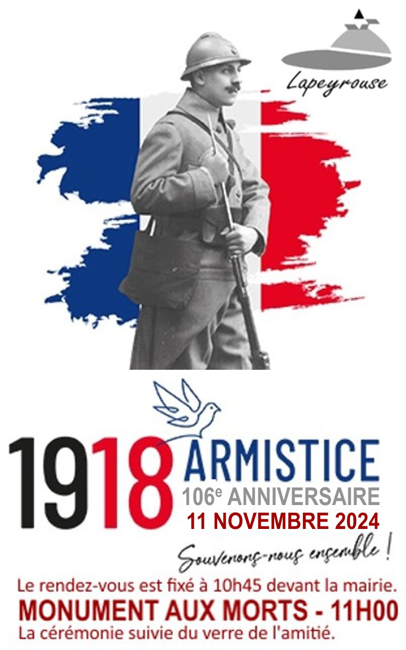 Commémoration du 11 novembre 1918.